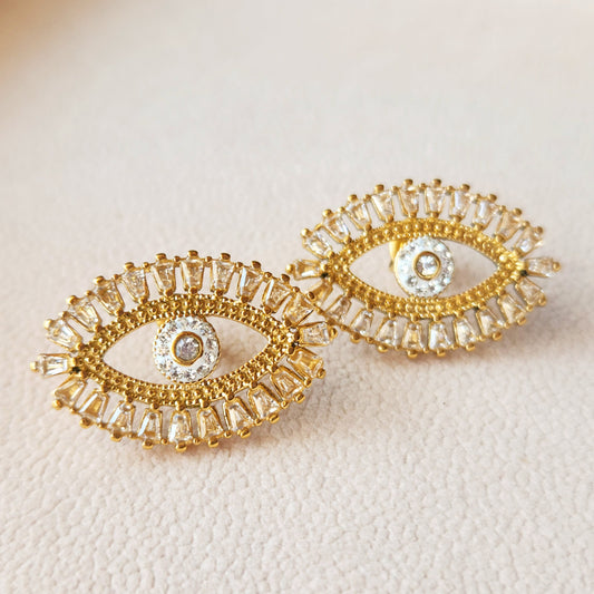 Evil Eyes Stud Earrings