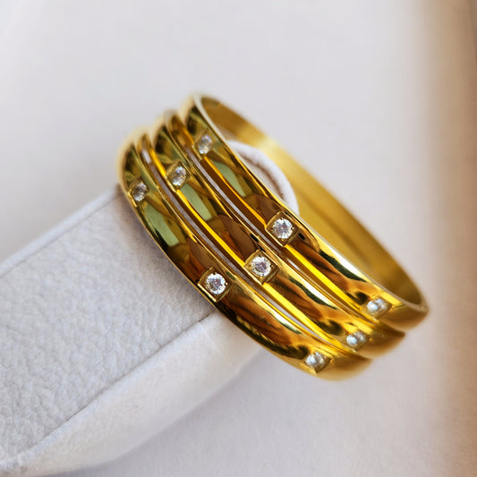 Carmen Bangle - 18K Gold-Plated Stainless Steel
