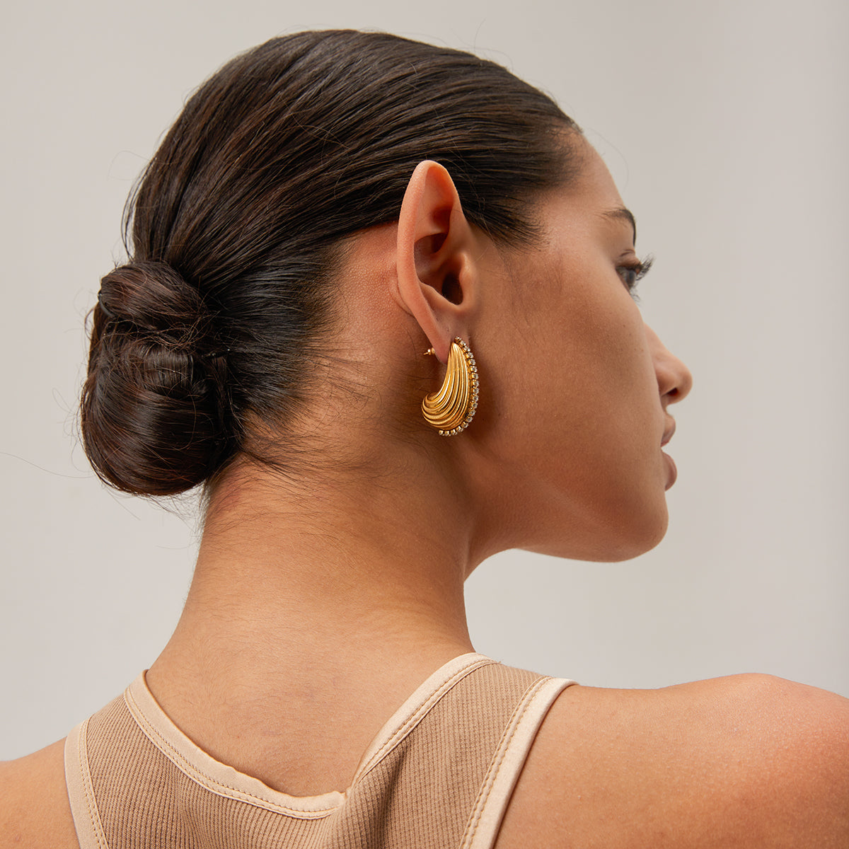 Stainless Steel Drop Earrings