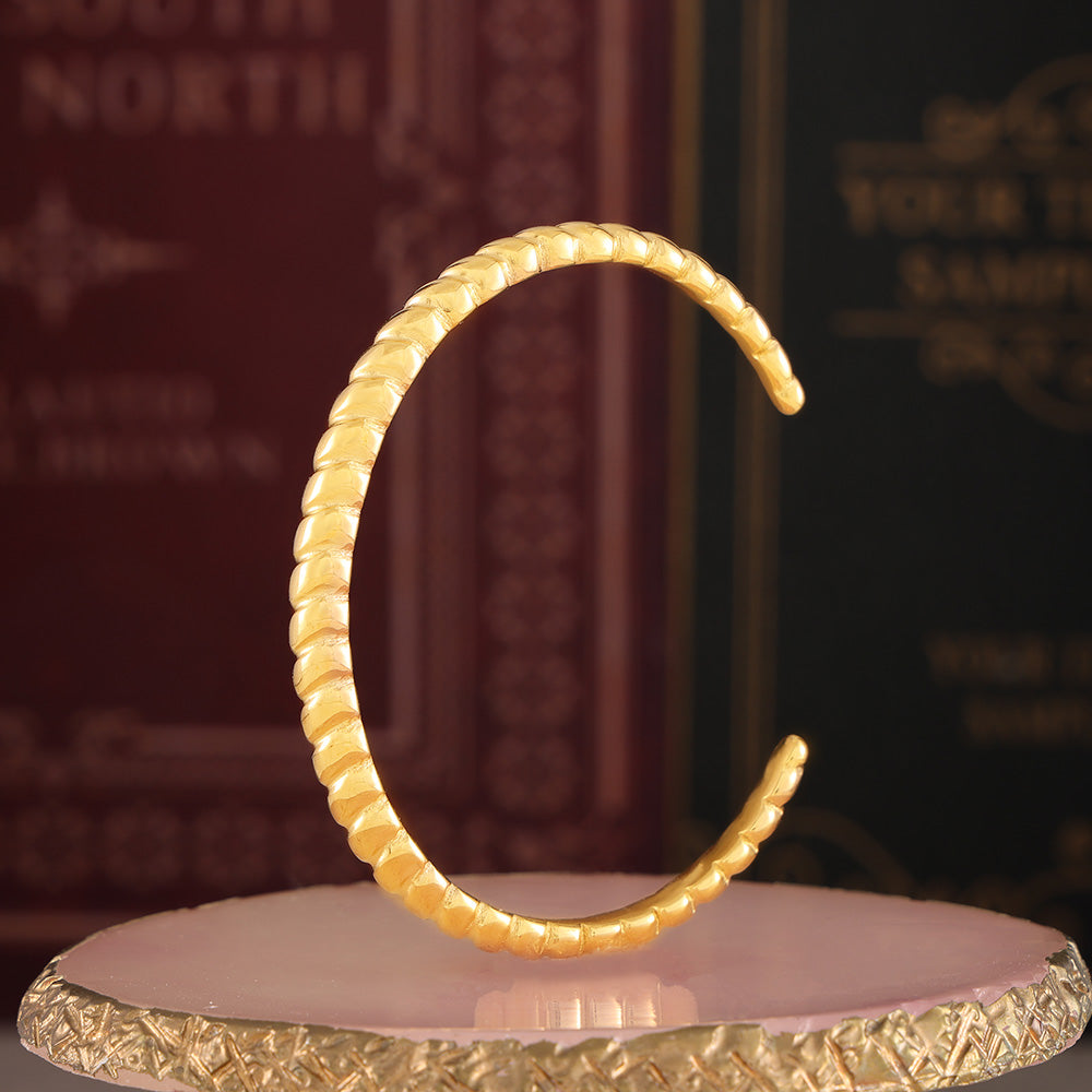 Steel 18K Gold-Plated Bangle