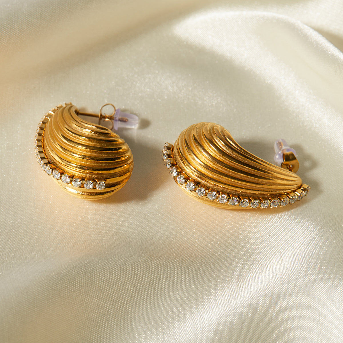Stud women stainless steel 18k gold drop earrings online