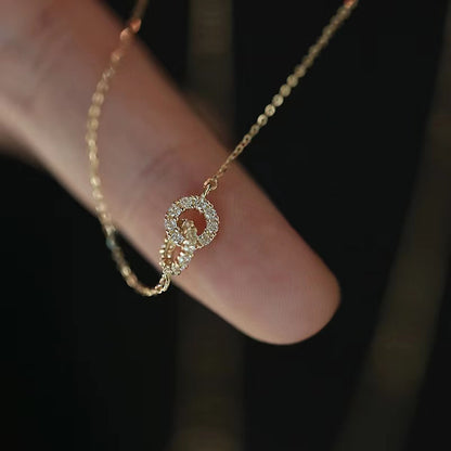 14K Gold-Plated Sterling Silver Zircon Necklace