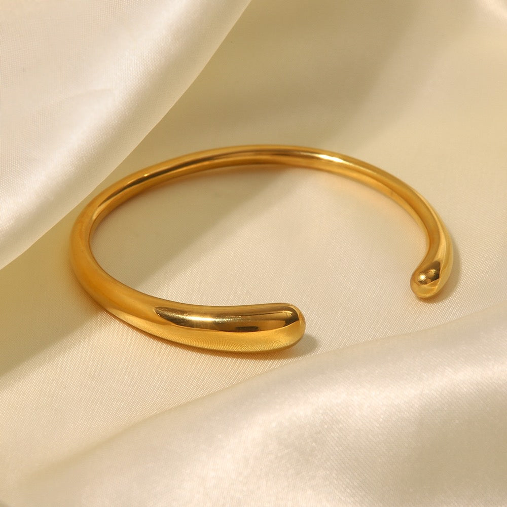 18K Gold- Plated Stainless Steel Bangle