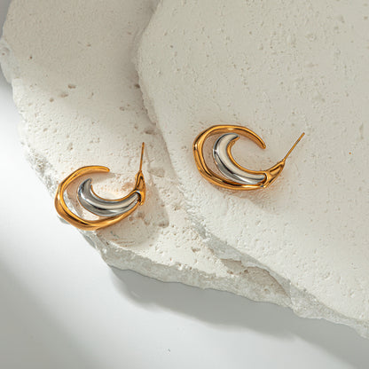 Casual Half Moon Earrings