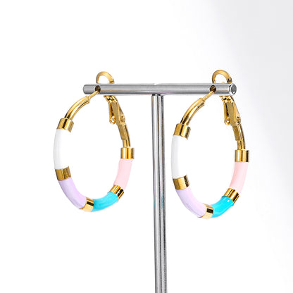 Chromatica Hoop Earrings - 18K Gold-Plated Stainless Steel