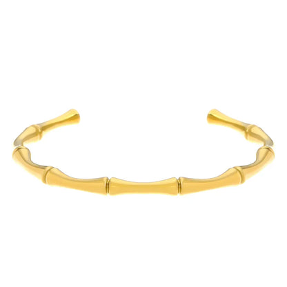 Qarinah Gold Cuff Bangle Set of 4 – 18K Gold-Plated Stainless Steel