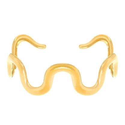 Qarinah Gold Cuff Bangle Set of 4 – 18K Gold-Plated Stainless Steel