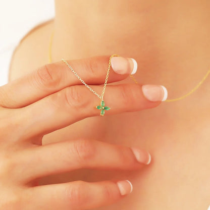 Minimalist Lilac 18K Gold Plated Necklace