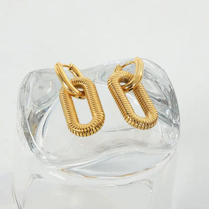 Odette Hoop Earrings - Gold-Plated Stainless Steel