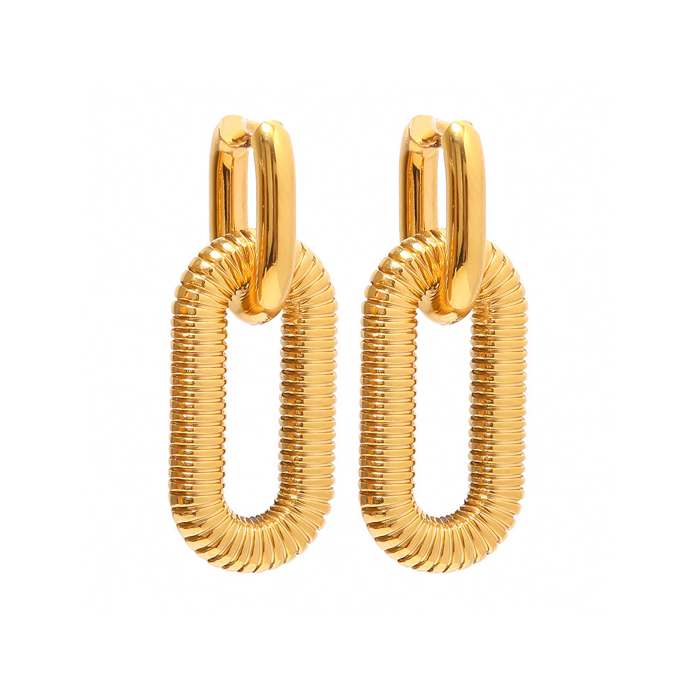 Odette Hoop Earrings - Gold-Plated Stainless Steel