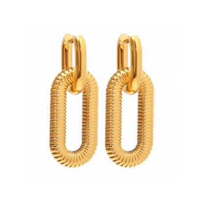 Odette Hoop Earrings - Gold-Plated Stainless Steel