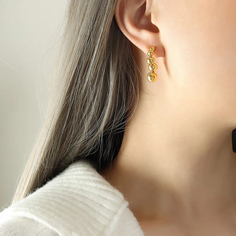 Orbis Earrings - 18K Gold-Plated Stainless Steel