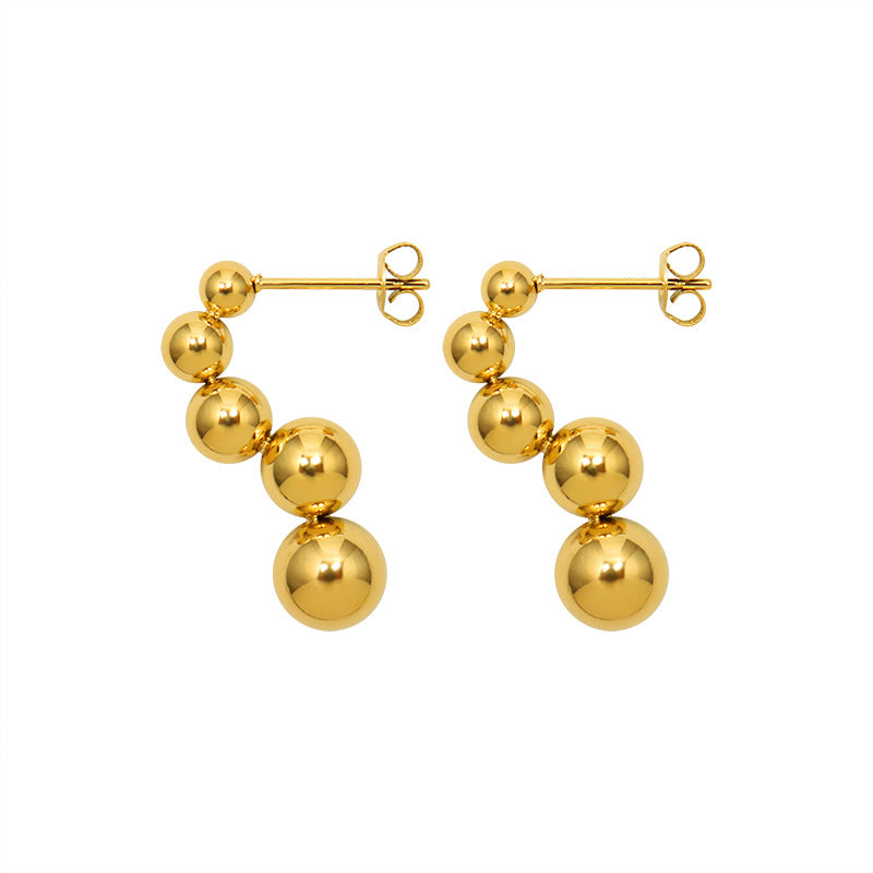 Orbis Earrings - 18K Gold-Plated Stainless Steel