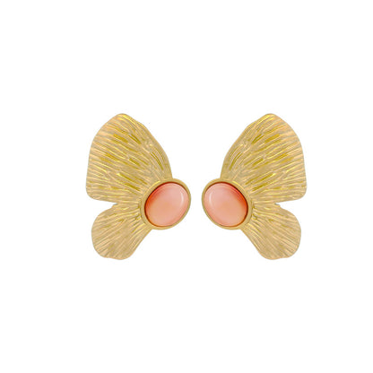 Flutter Stud Earrings – 18K Gold-Plated Stainless Steel