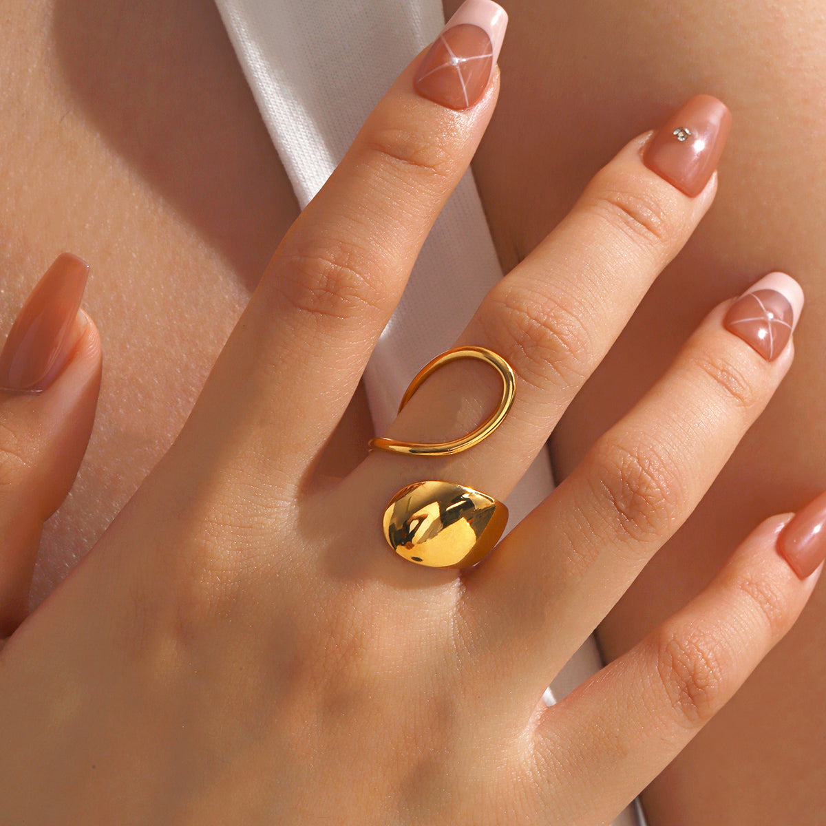 Shyla Ring - 18K Gold-Plated Stainless Steel