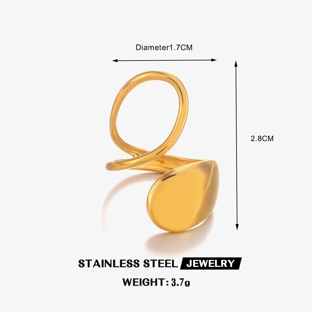 Shyla Ring - 18K Gold-Plated Stainless Steel