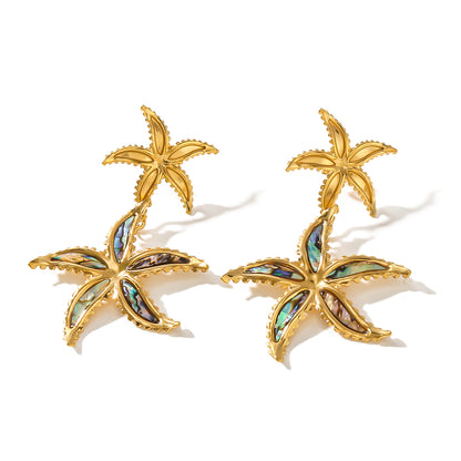 Starfish Gold 18K Gold Plated Earring