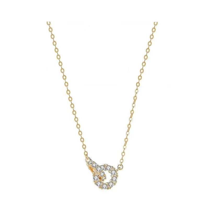 Sterling Silver Zircon Chain Necklace