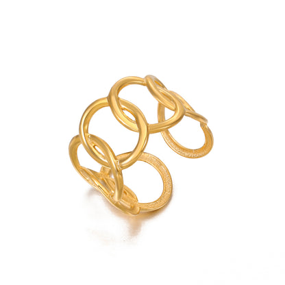 Venn Ring - 18K Gold-Plated Stainless Steel