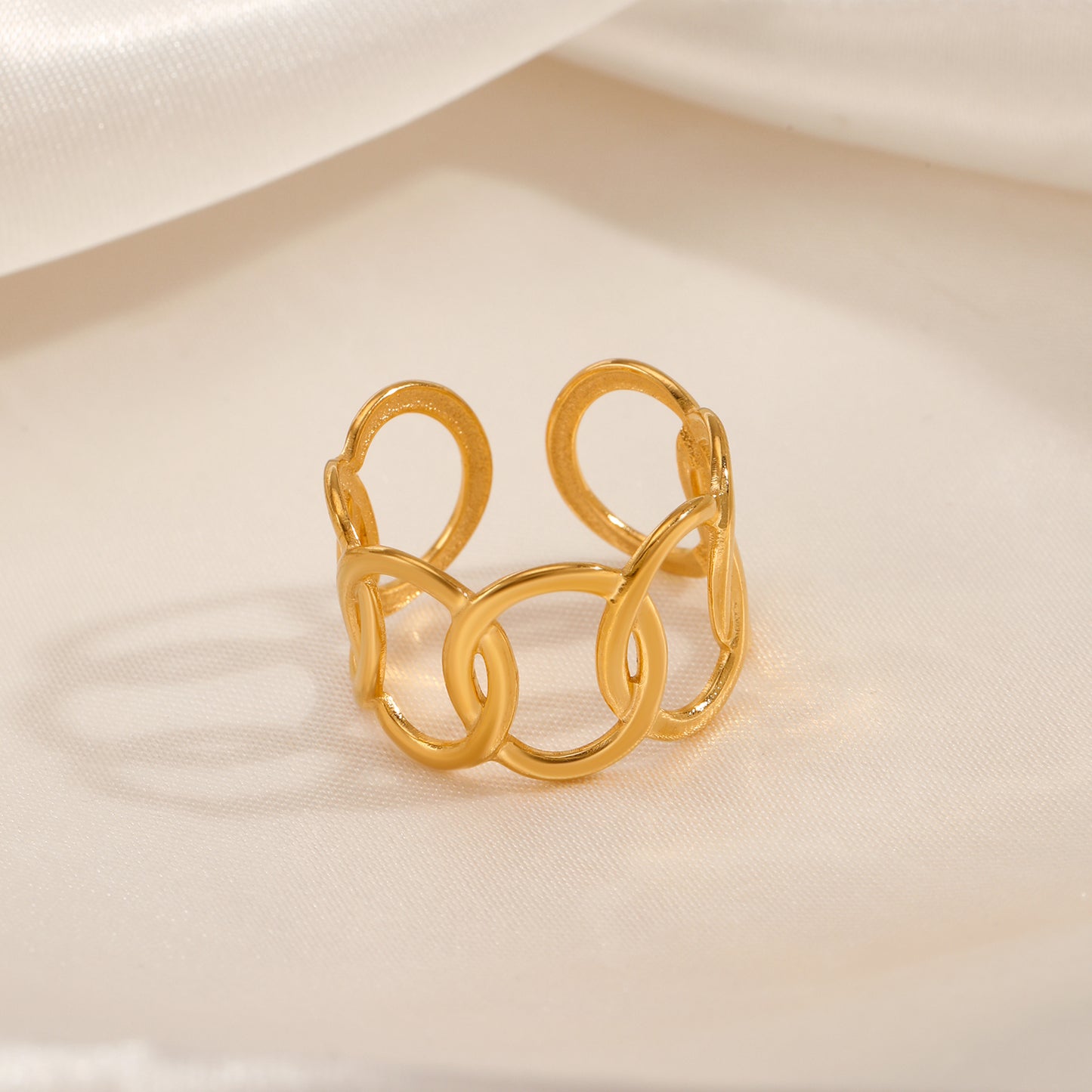 Venn Ring - 18K Gold-Plated Stainless Steel