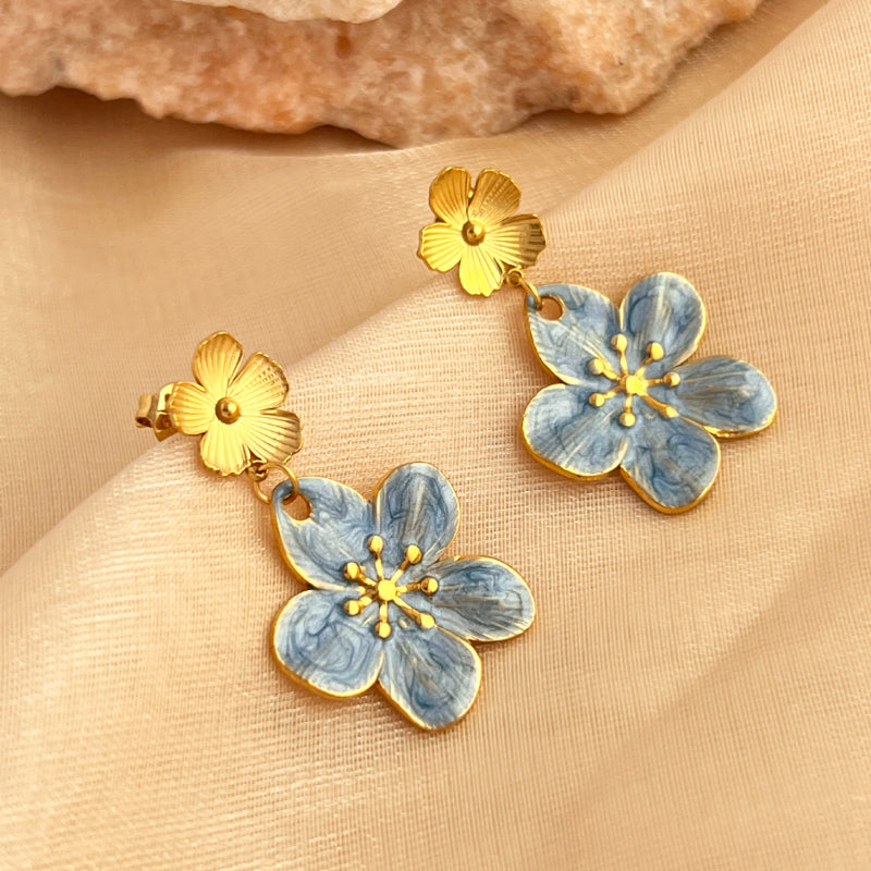 Viola Earrings - 18K Gold-Plated Stainless Steel