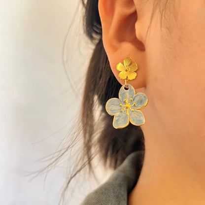 Viola Earrings - 18K Gold-Plated Stainless Steel