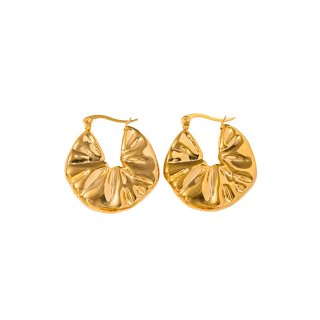 Zestura Hoop - 18K Gold-Plated Stainless Steel Earring