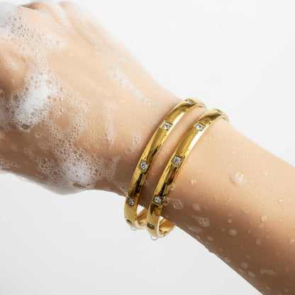 Carmen Bangle - 18K Gold-Plated Stainless Steel