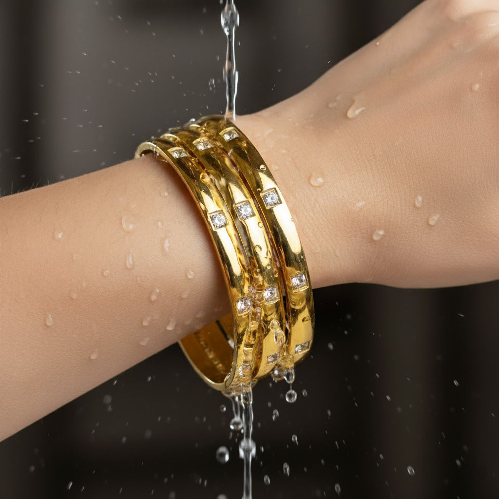 Carmen Bangle - 18K Gold-Plated Stainless Steel