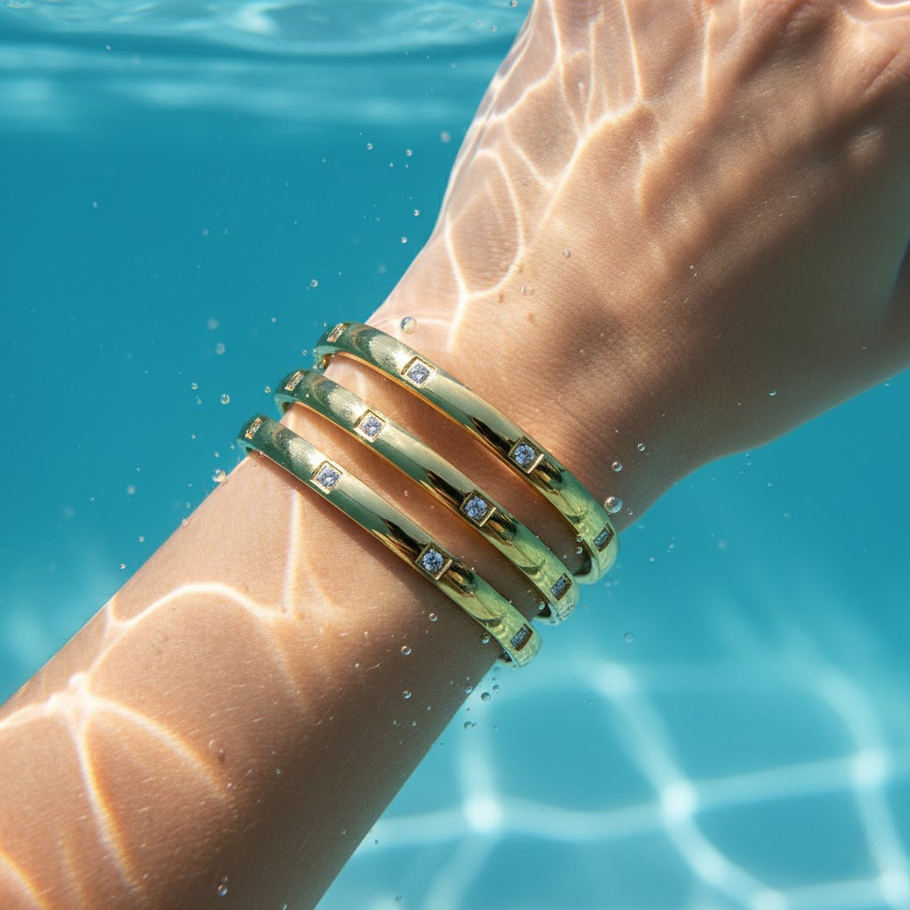 Carmen Bangle - 18K Gold-Plated Stainless Steel