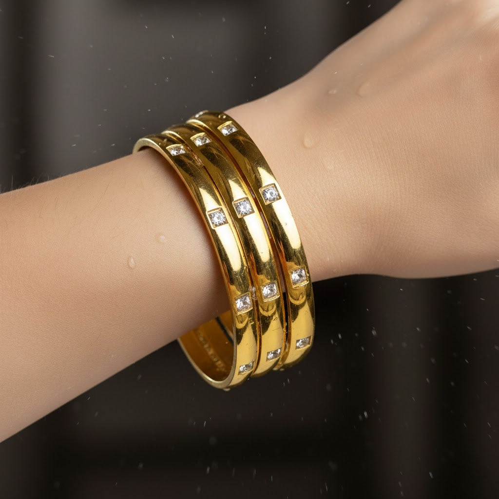 Carmen Bangle - 18K Gold-Plated Stainless Steel