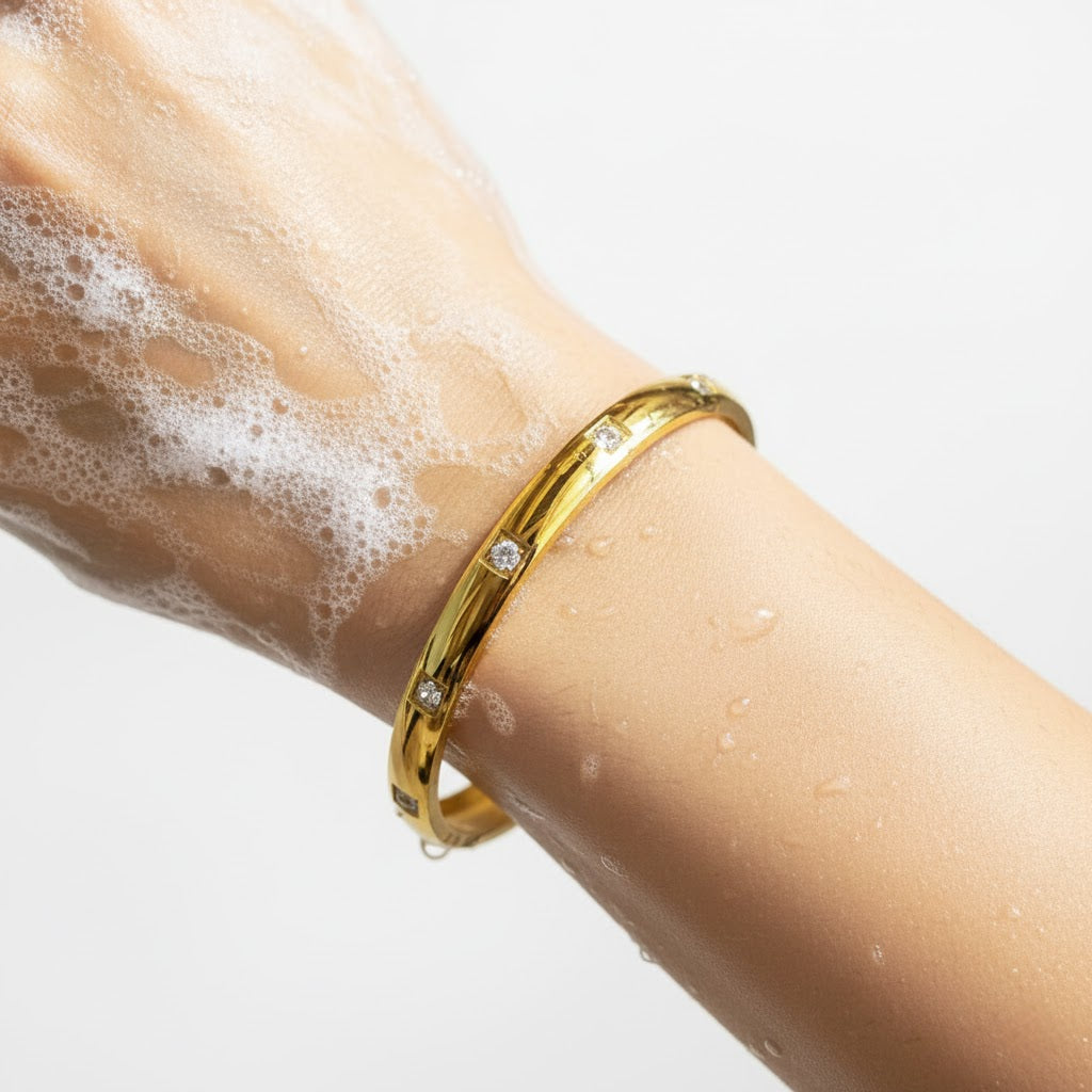 Carmen Bangle - 18K Gold-Plated Stainless Steel